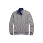 Ralph Lauren Reversible Estate-rib Pullover Spring Nvy Hthr/gry Hthr