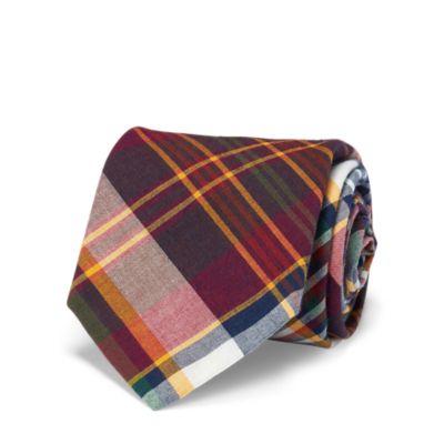 Ralph Lauren Vintage-inspired Madras Tie Navy/white