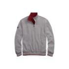 Ralph Lauren Reversible Estate-rib Pullover Wine/fostergrey Heath