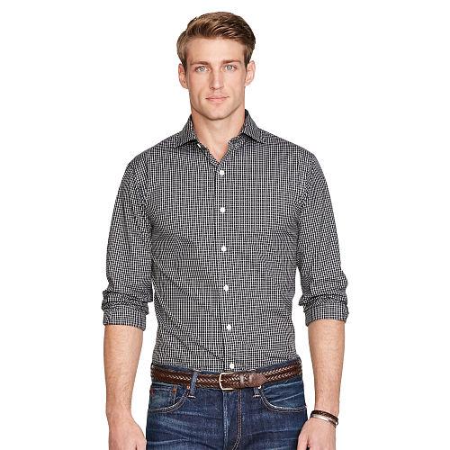 Polo Ralph Lauren Slim-fit Stretch Poplin Shirt Black/white