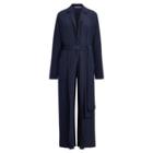 Ralph Lauren O'reilly Silk Jumpsuit Deep Navy