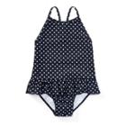 Ralph Lauren Polka-dot One-piece Swimsuit Hunter Navy/white 9m
