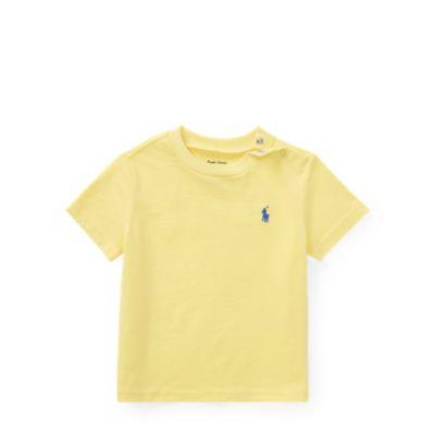 Ralph Lauren Cotton Jersey Crewneck T-shirt Beekman Yellow 6m