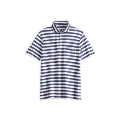 Ralph Lauren Classic Fit Jersey Polo Shirt Sea Blue/classic White
