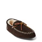 Ralph Lauren Markel Ii Suede Slipper Chocolate Suede