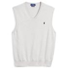 Polo Ralph Lauren Cotton V-neck Vest Light Grey Heather