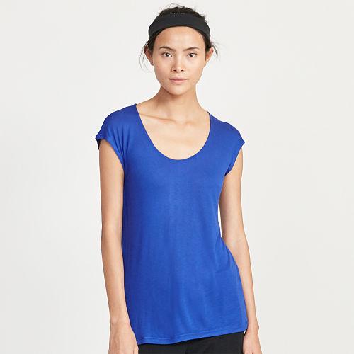 Ralph Lauren Lauren Jersey Scoopneck Tee Blue