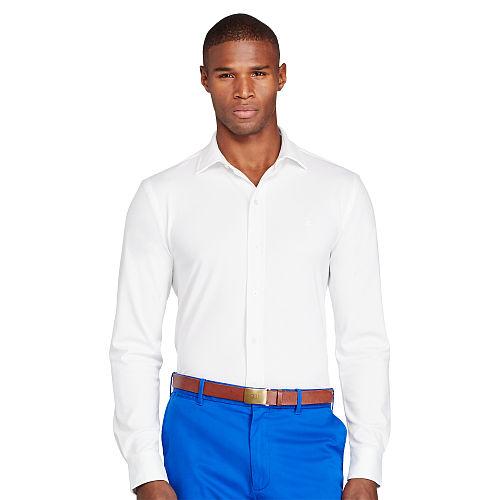 Ralph Lauren Polo Golf Performance Piqu Sport Shirt White