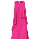 Ralph Lauren Georgette Overlay Shift Dress Tropic Pink 4p