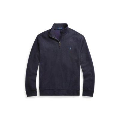 Ralph Lauren Herringbone Knit Pullover Winter Navy Heather