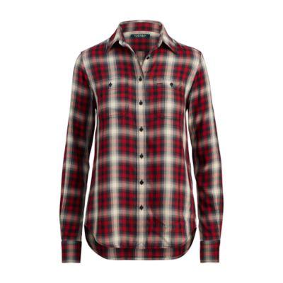 Ralph Lauren Tartan Twill Shirt Red Multi Sp