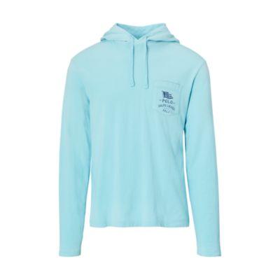 Ralph Lauren Cotton Jersey Hooded T-shirt True Aqua