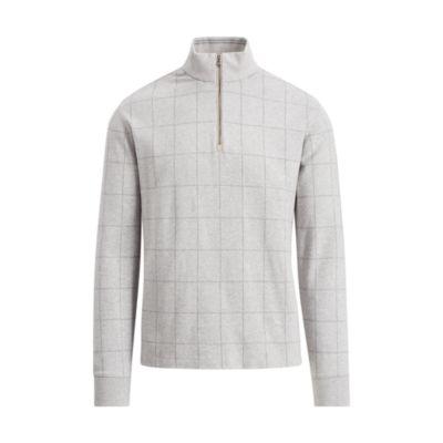 Ralph Lauren Double-knit Cotton Pullover Light Grey Heather