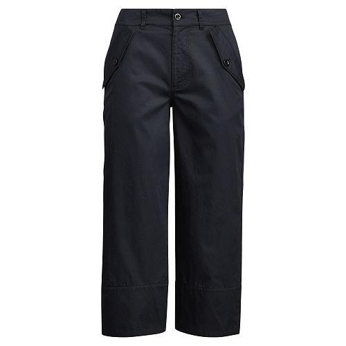 Ralph Lauren Lauren Cotton Twill Wide-leg Pant