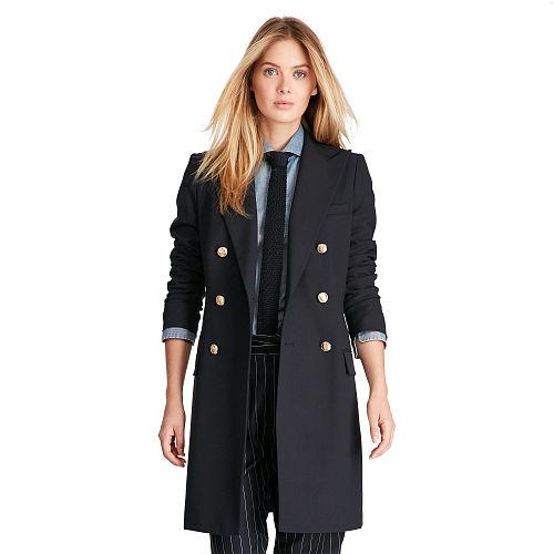 Polo Ralph Lauren Double-breasted Wool Blazer Collection Navy