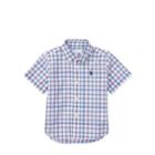 Ralph Lauren Plaid Stretch Cotton Shirt White Multi 9m