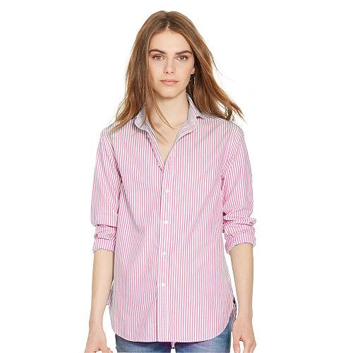 Polo Ralph Lauren Relaxed-fit Striped Shirt Magenta/white