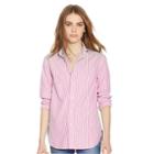 Polo Ralph Lauren Relaxed-fit Striped Shirt Magenta/white