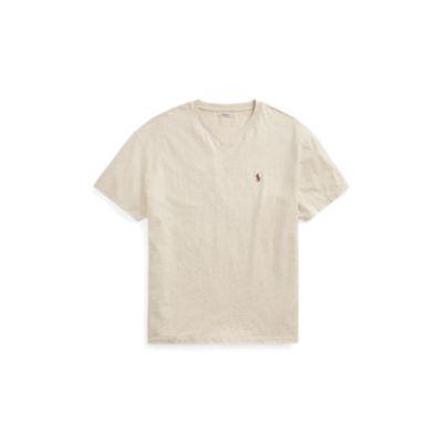Ralph Lauren Classic Fit V-neck T-shirt Expedition Dune Heather 2x Big