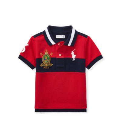 Ralph Lauren Cotton Mesh Polo Shirt Signal Red 3m