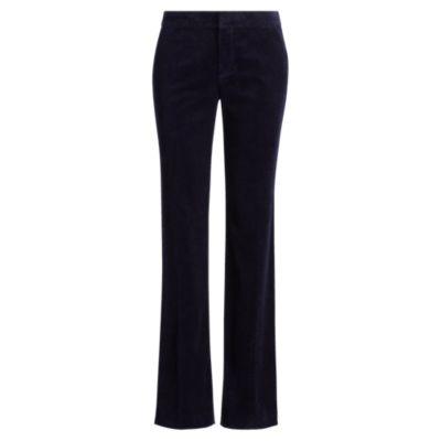 Ralph Lauren Wool-blend Straight-leg Pant Navy