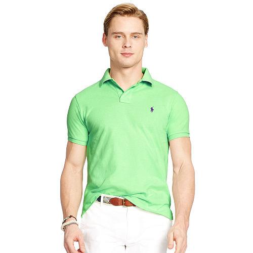 Polo Ralph Lauren Custom-fit Mesh Polo Shirt Florida Green