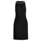 Ralph Lauren Sequined Cutout Jersey Dress Black