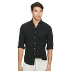 Polo Ralph Lauren Slim Garment-dyed Oxford Shirt Polo Black