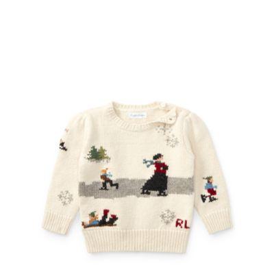 Ralph Lauren Skating Cotton-wool Sweater Spanish Cream 18m