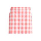 Ralph Lauren Moisture-wicking Gingham Skort Spring Mango Gingham