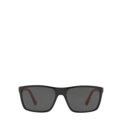 Ralph Lauren Regimental Sunglasses Shiny Black