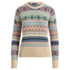 Polo Ralph Lauren Fair Isle Crewneck Sweater Tan