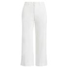 Ralph Lauren Cropped Twill Wide-leg Pant White