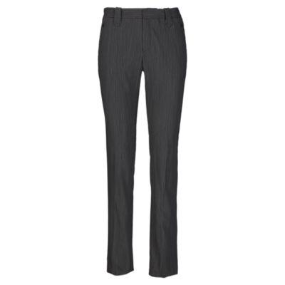 Ralph Lauren Walker Pinstriped Wool Pant Black/tan