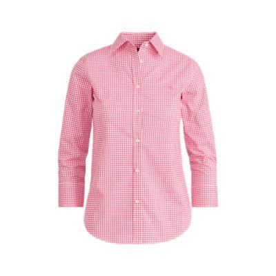 Ralph Lauren No-iron Button-down Shirt Ultra Pink/white