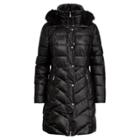 Ralph Lauren Faux-fur-trim Quilted Coat Black