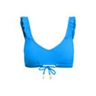 Ralph Lauren Ruffle Lace-up-back Bikini Top Pool