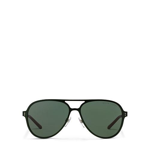 Ralph Lauren Aluminum Driving Sunglasses Dark Green