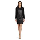 Polo Ralph Lauren Leather-front Cashmere Dress Black