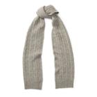 Polo Ralph Lauren Cable-knit Cashmere Scarf Fawn Grey Heather