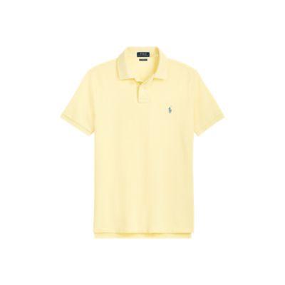 Ralph Lauren Custom Slim Fit Mesh Polo Banana Peel/sp18