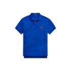 Ralph Lauren Custom Slim Fit Bear Mesh Polo Rugby Royal