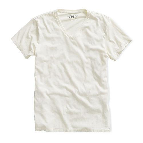 Ralph Lauren Rrl Cotton Jersey V-neck T-shirt