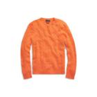 Ralph Lauren Cable-knit Cashmere Sweater Sun Orange