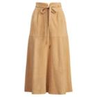 Ralph Lauren Suede A-line Skirt Classic Camel
