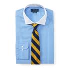 Ralph Lauren Slim Fit Striped Poplin Shirt 2269 French Blue/white