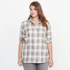 Ralph Lauren Lauren Woman Plaid Cotton Twill Shirt Multi