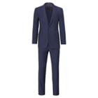 Polo Ralph Lauren Connery Windowpane Wool Suit Dark Navy And Blue