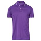 Ralph Lauren Rlx Golf Custom Fit Jacquard Polo Shirt Vivid Purple