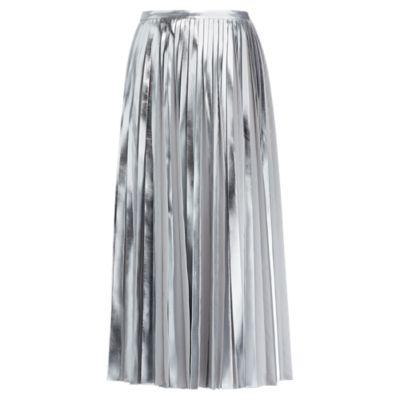 Ralph Lauren Nevina Pleated Skirt Grey